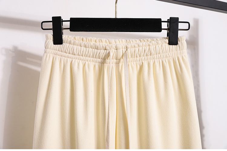 Loose slim high waist wide leg pants for women