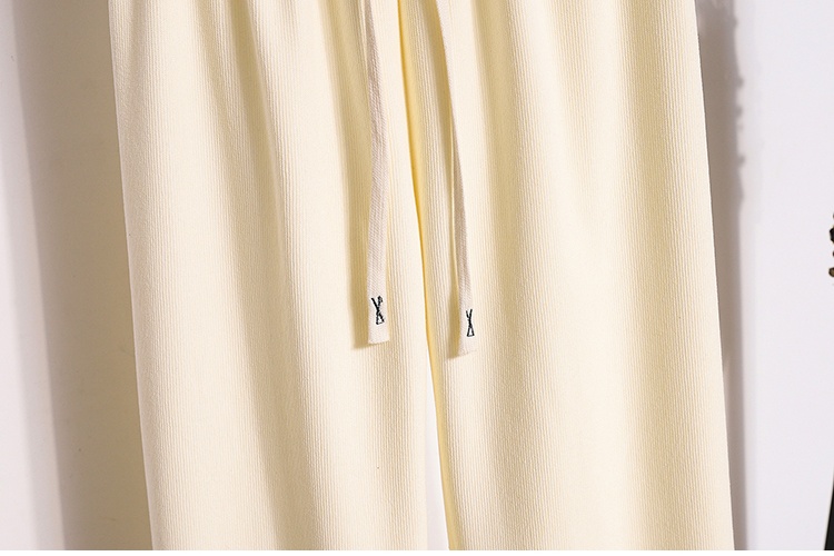 Loose slim high waist wide leg pants for women