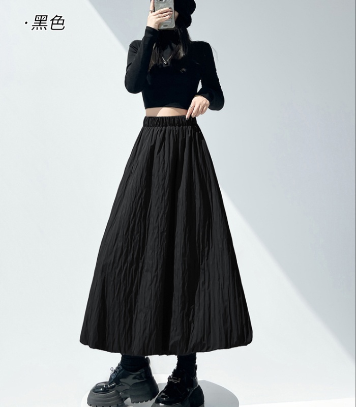 High waist bud puff skirt autumn skirt for women