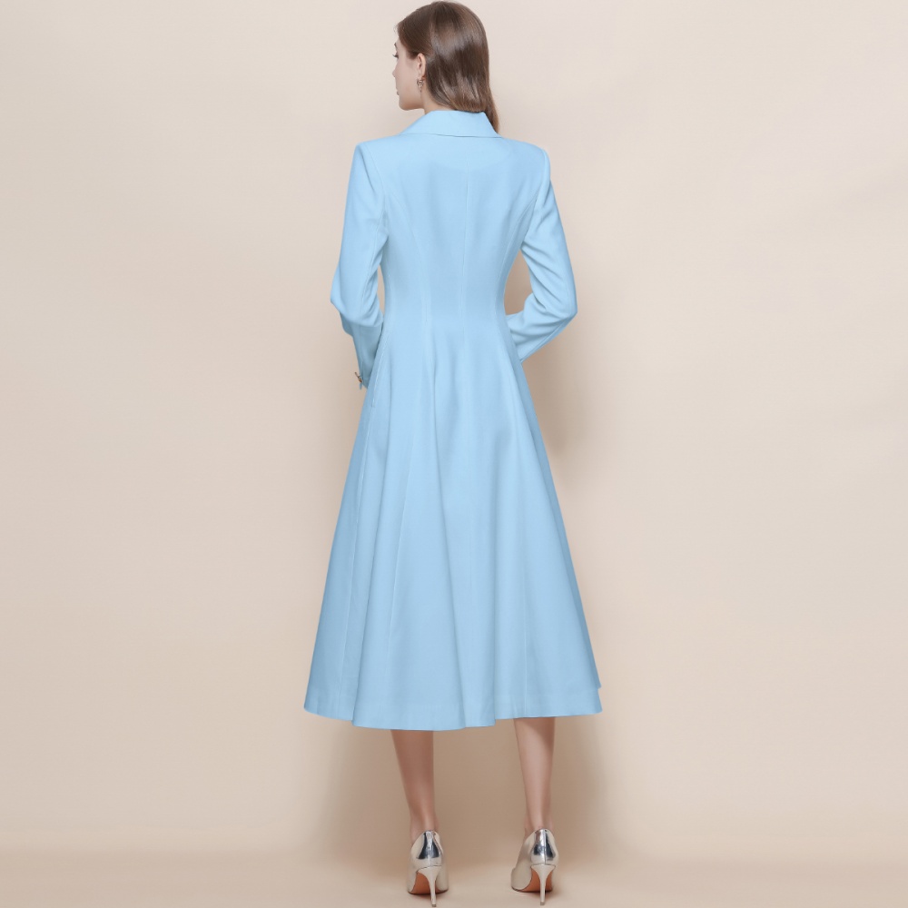 Retro temperament windbreaker pinched waist coat