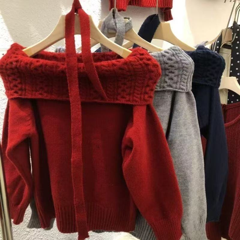 Korean style autumn tops all-match sweater for women
