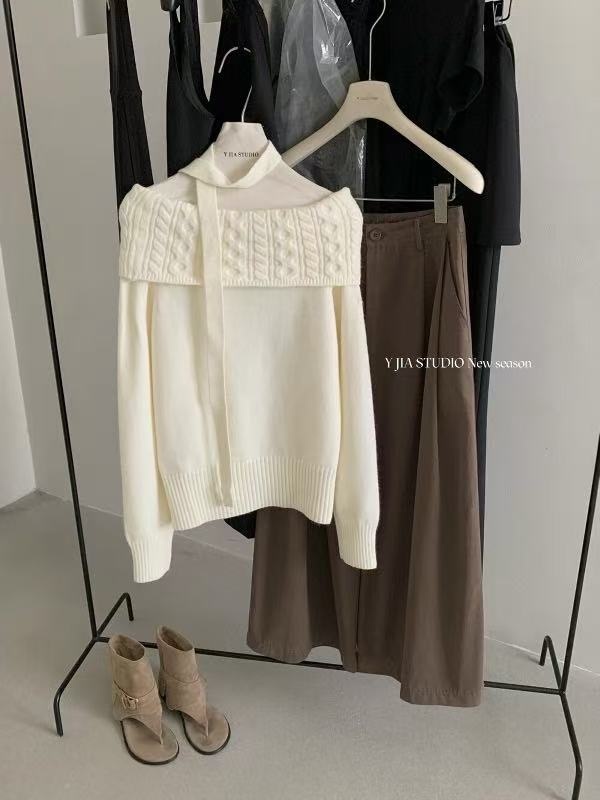 Korean style autumn tops all-match sweater for women