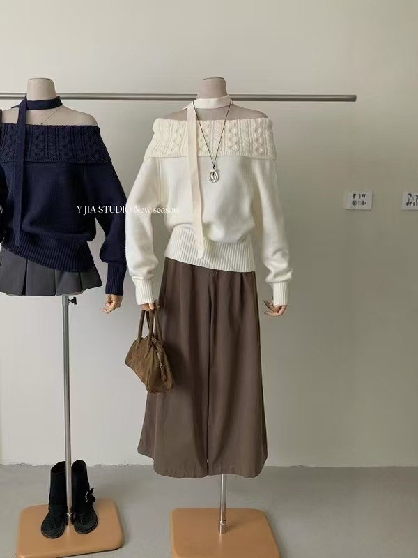 Korean style autumn tops all-match sweater for women