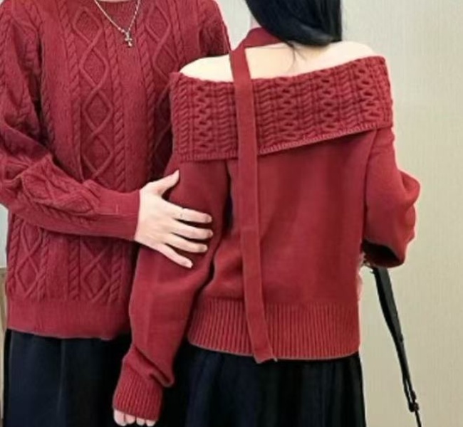 Korean style autumn tops all-match sweater for women