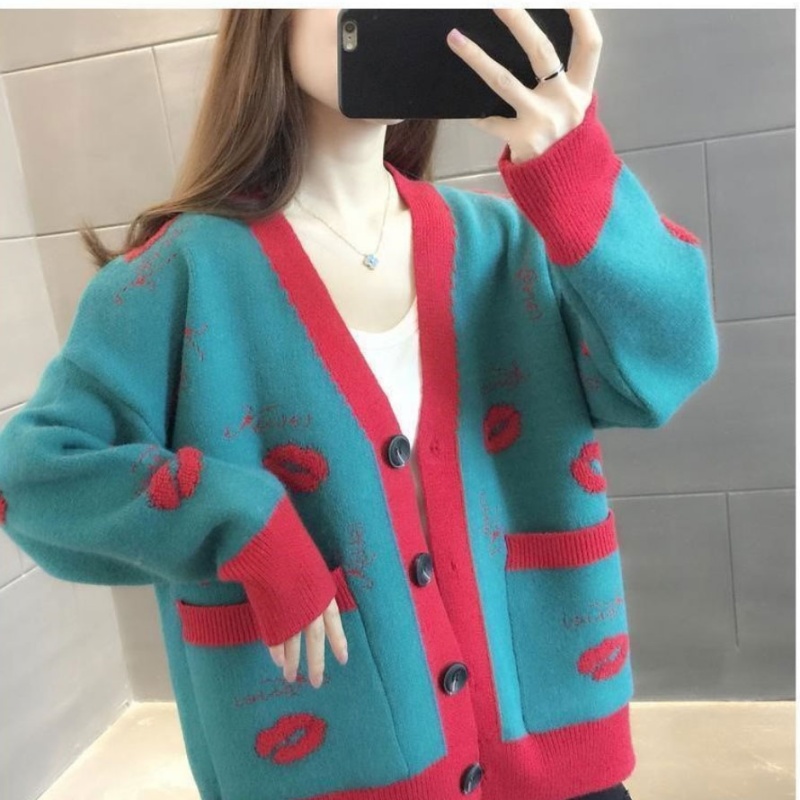 Spring autumn coat loose autumn and winter sweater
