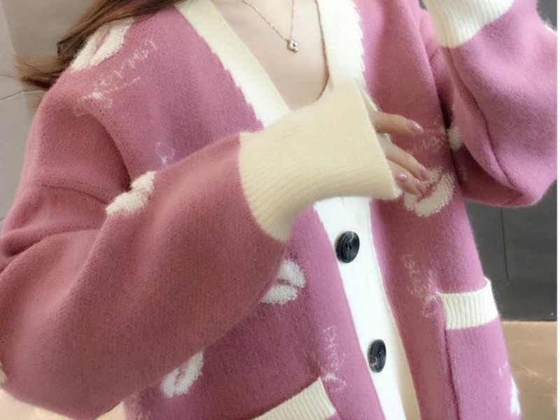 Spring autumn coat loose autumn and winter sweater