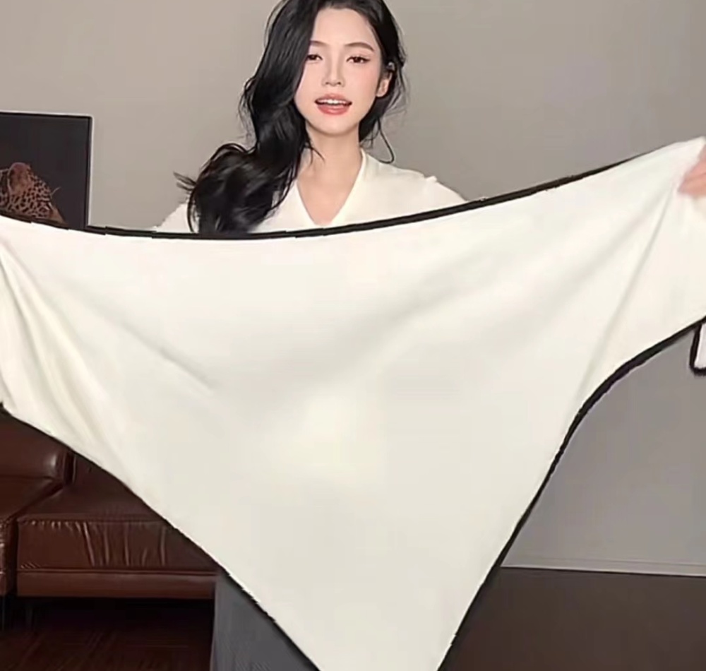 Slim autumn shawl Korean style tops 2pcs set for women