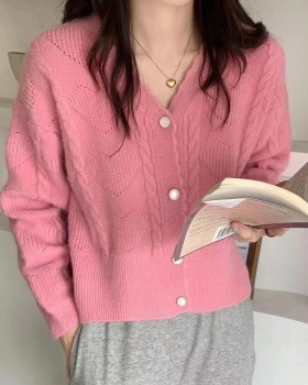 Inside the ride V-neck coat lace cardigan for women