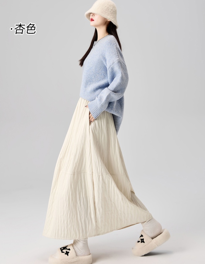 Fold splice slim skirt autumn and winter A-line bud skirt