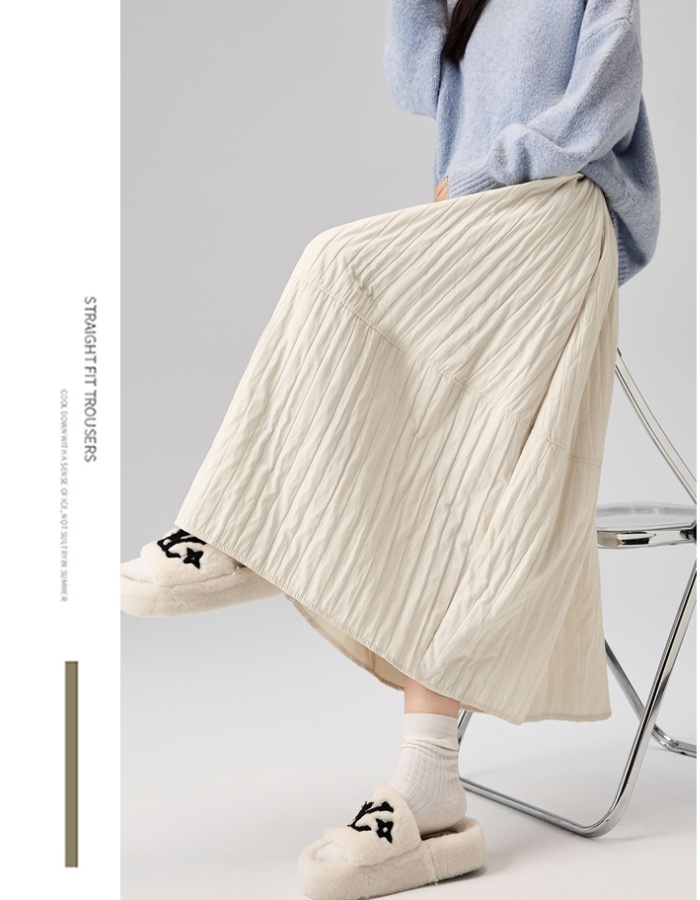 Fold splice slim skirt autumn and winter A-line bud skirt