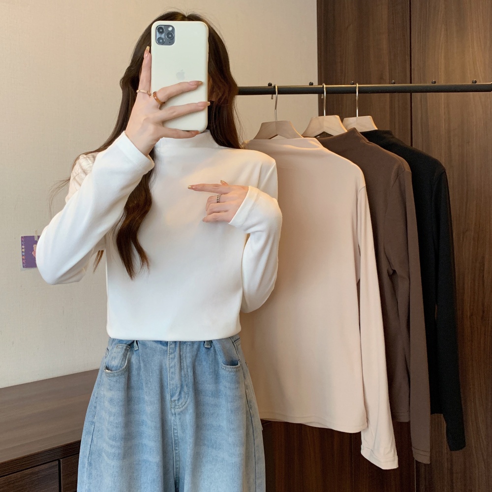 Slim sweater bottoming shirt for women