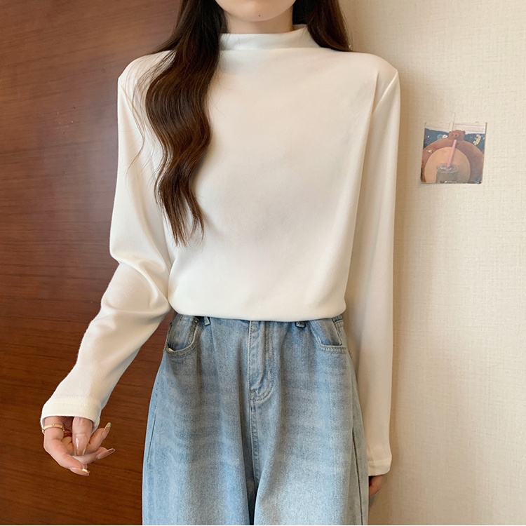 Slim sweater bottoming shirt for women