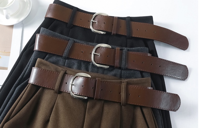 Gray twill pants mopping business suit for women