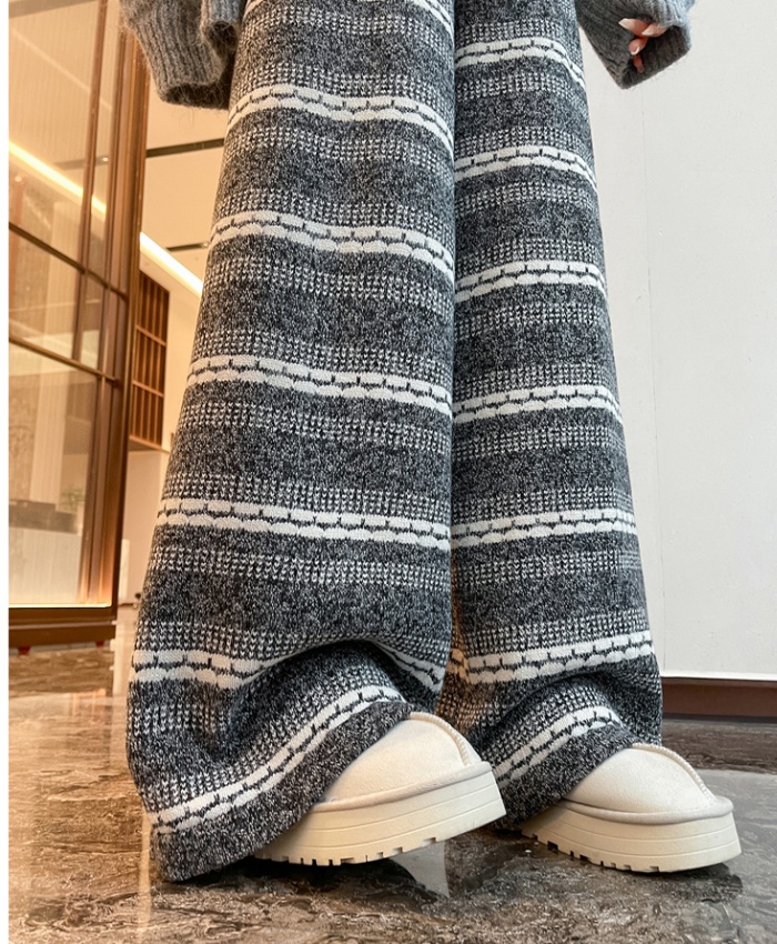 Lazy straight pants Casual wide leg pants for women