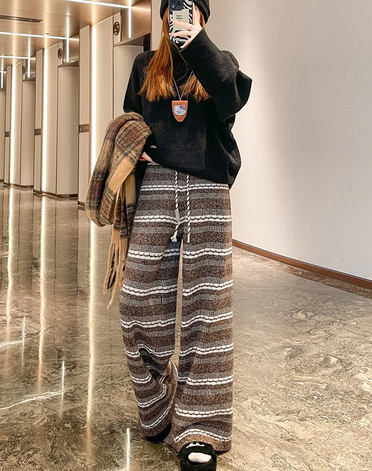 Lazy straight pants Casual wide leg pants for women
