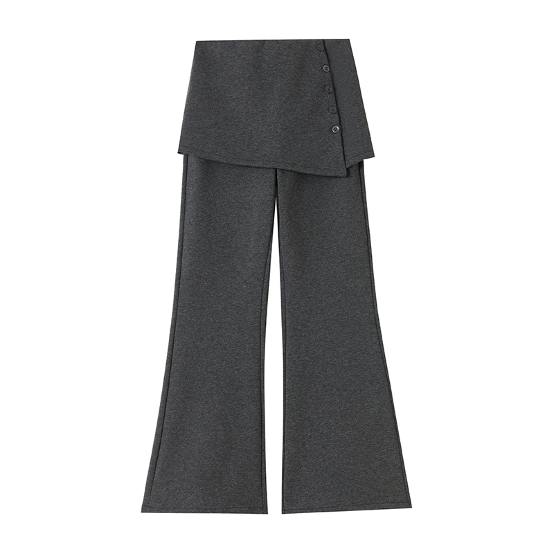 Micro speaker slim pants high waist flare pants for women