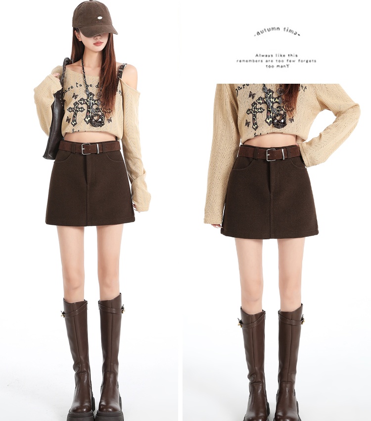 Autumn and winter skirt anti emptied short skirt for women