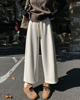 Autumn and winter wide leg pants harem sweatpants