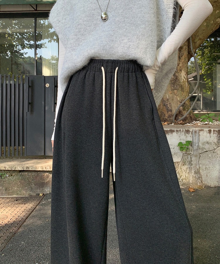 Autumn and winter wide leg pants harem sweatpants