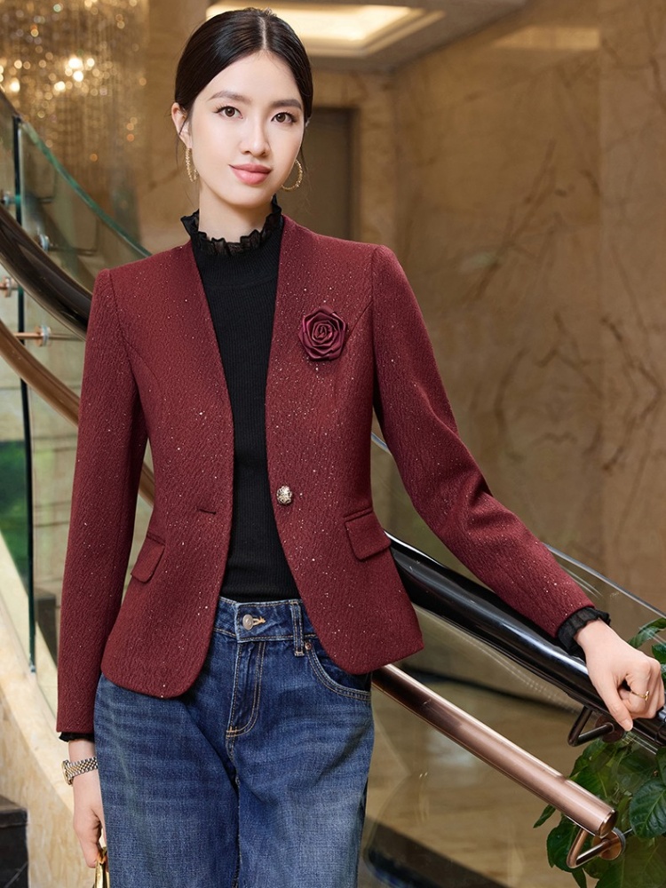Long sleeve overalls business suit profession coat
