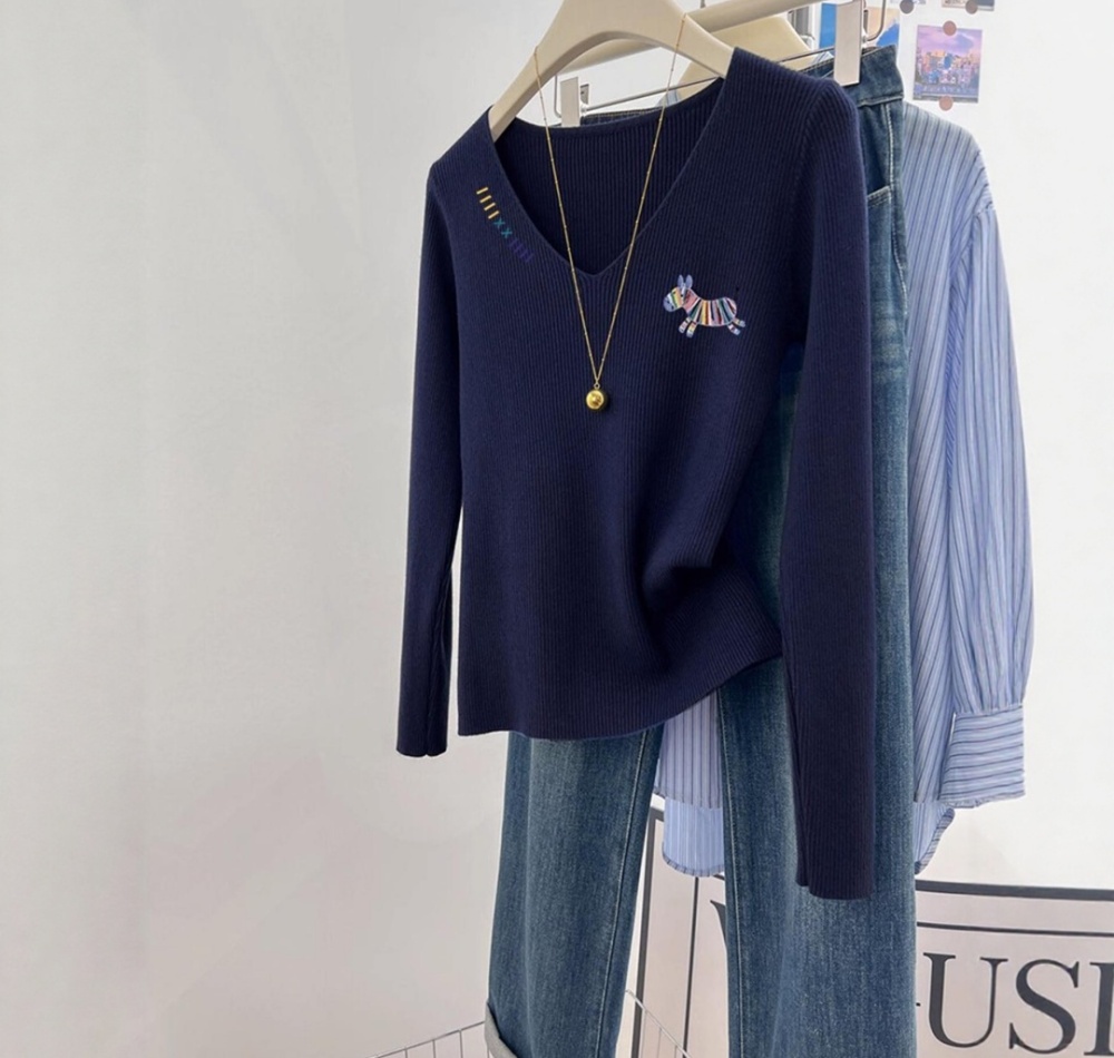 All-match fashionable pony sweater for women