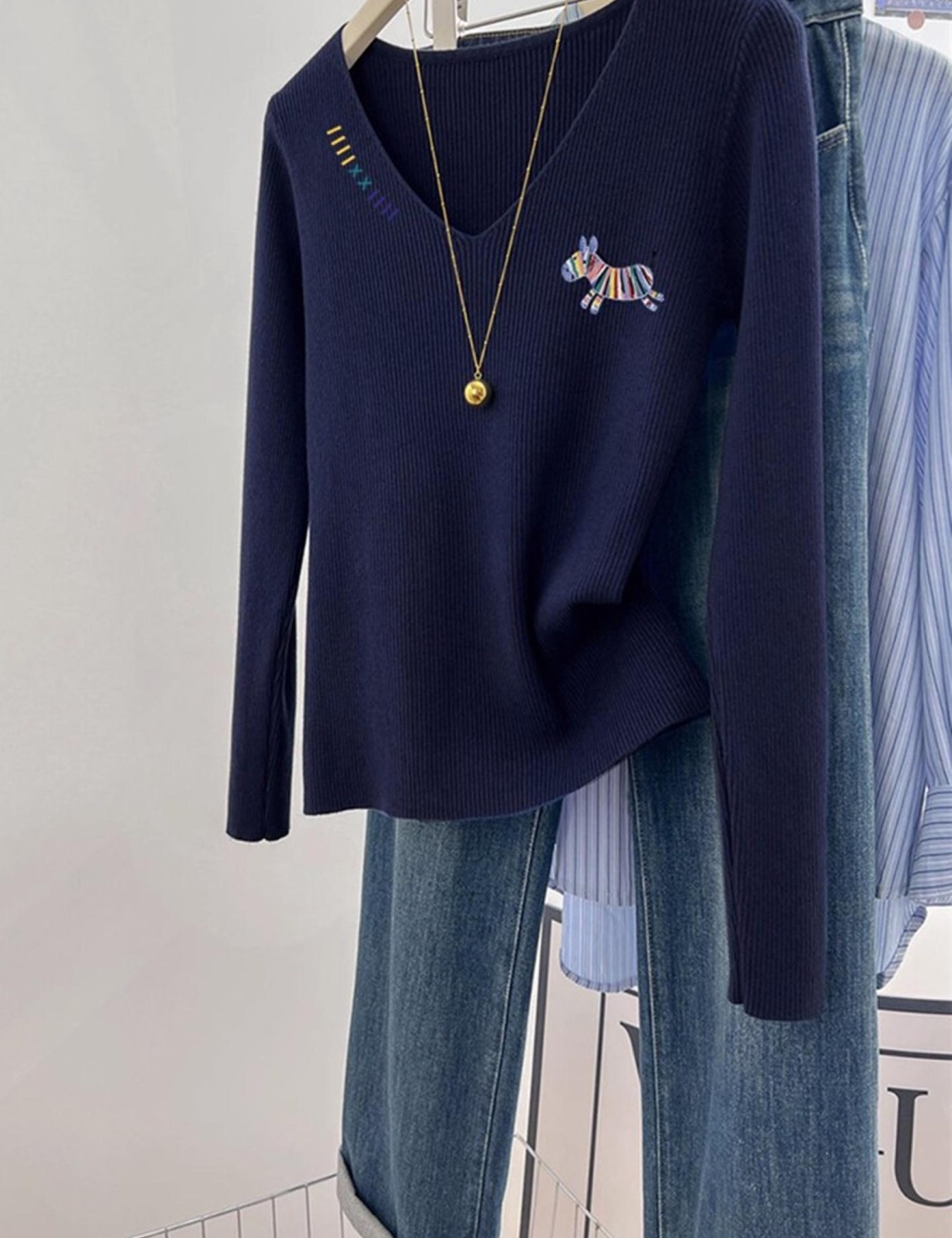 All-match fashionable pony sweater for women