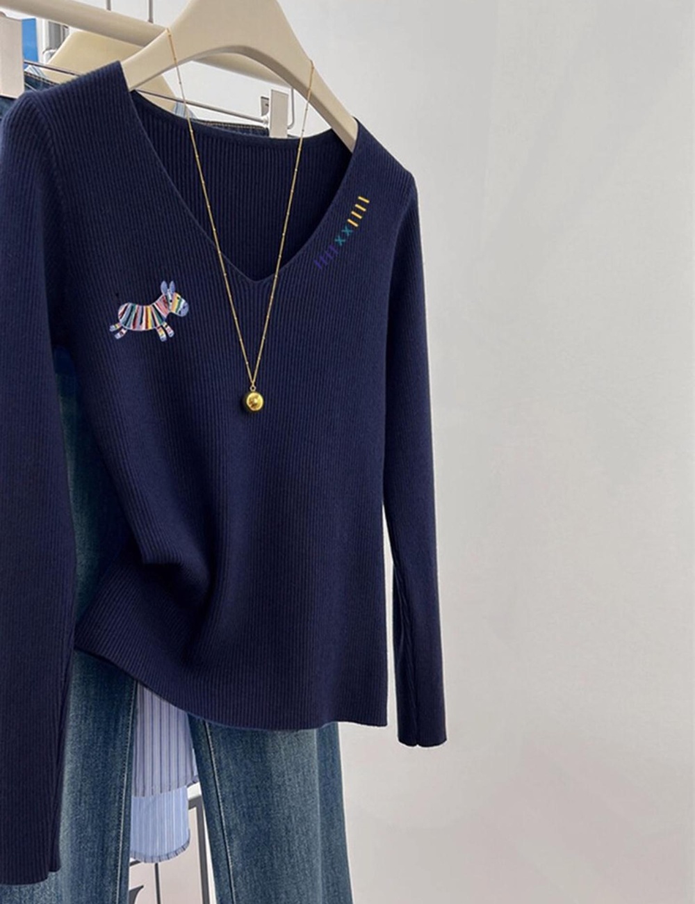 All-match fashionable pony sweater for women