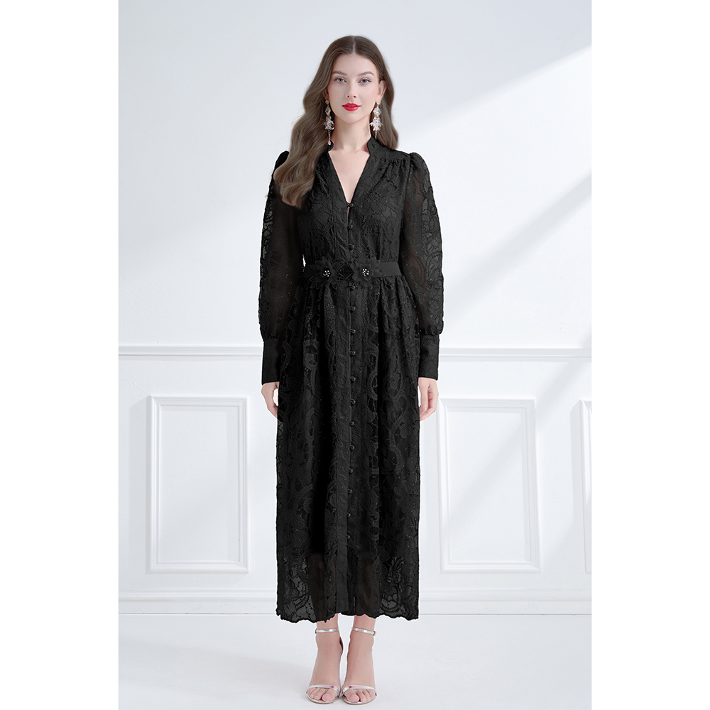 Colors elegant style sequins stereoscopic dress