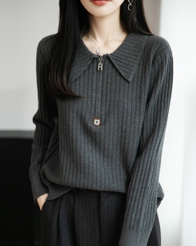 Thermal bottoming sweater long sleeve tops for women