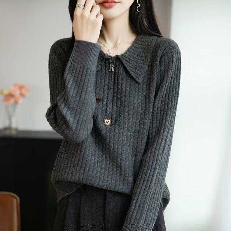 Thermal bottoming sweater long sleeve tops for women