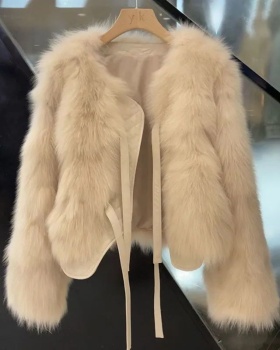 Temperament coat thick tops for women