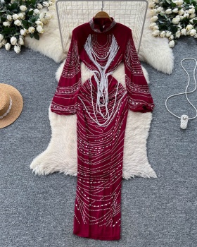 Fashion temperament dress niche long dress for women