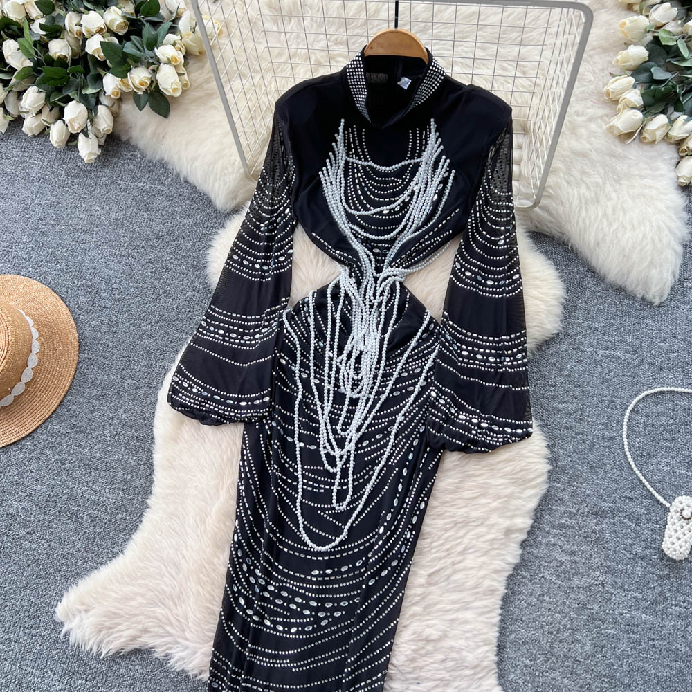 Fashion temperament dress niche long dress for women