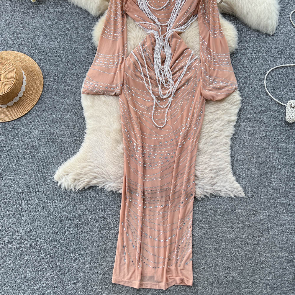 Fashion temperament dress niche long dress for women