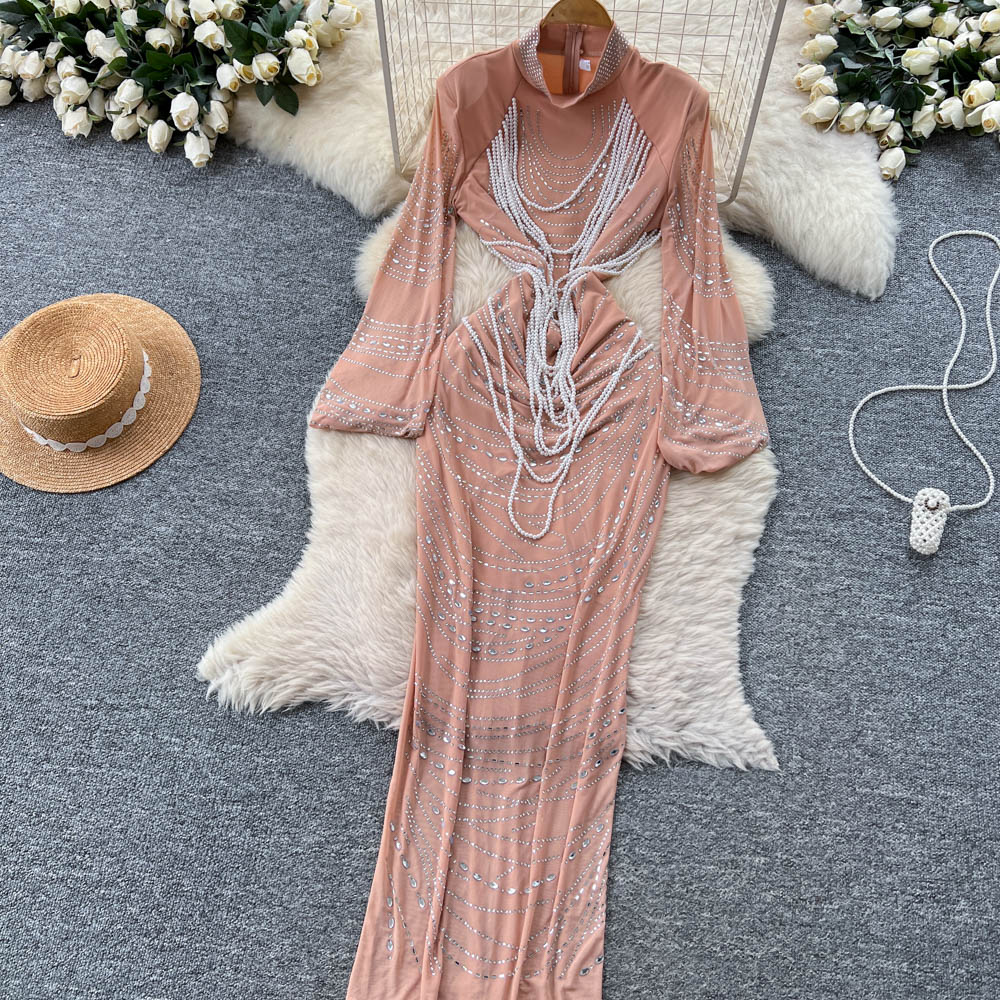 Fashion temperament dress niche long dress for women