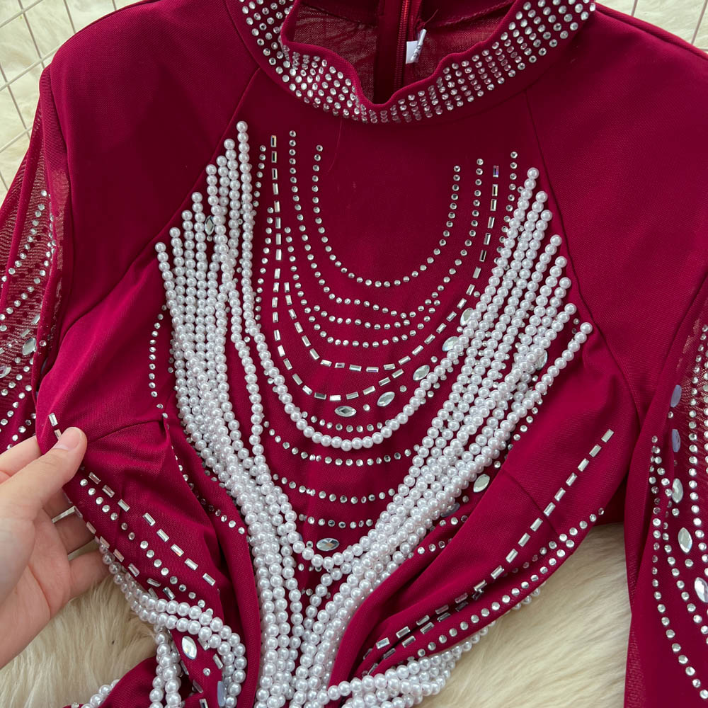 Fashion temperament dress niche long dress for women