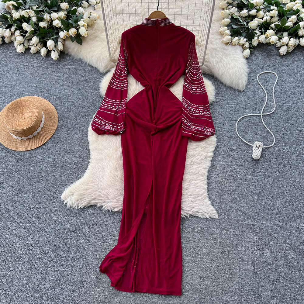 Fashion temperament dress niche long dress for women