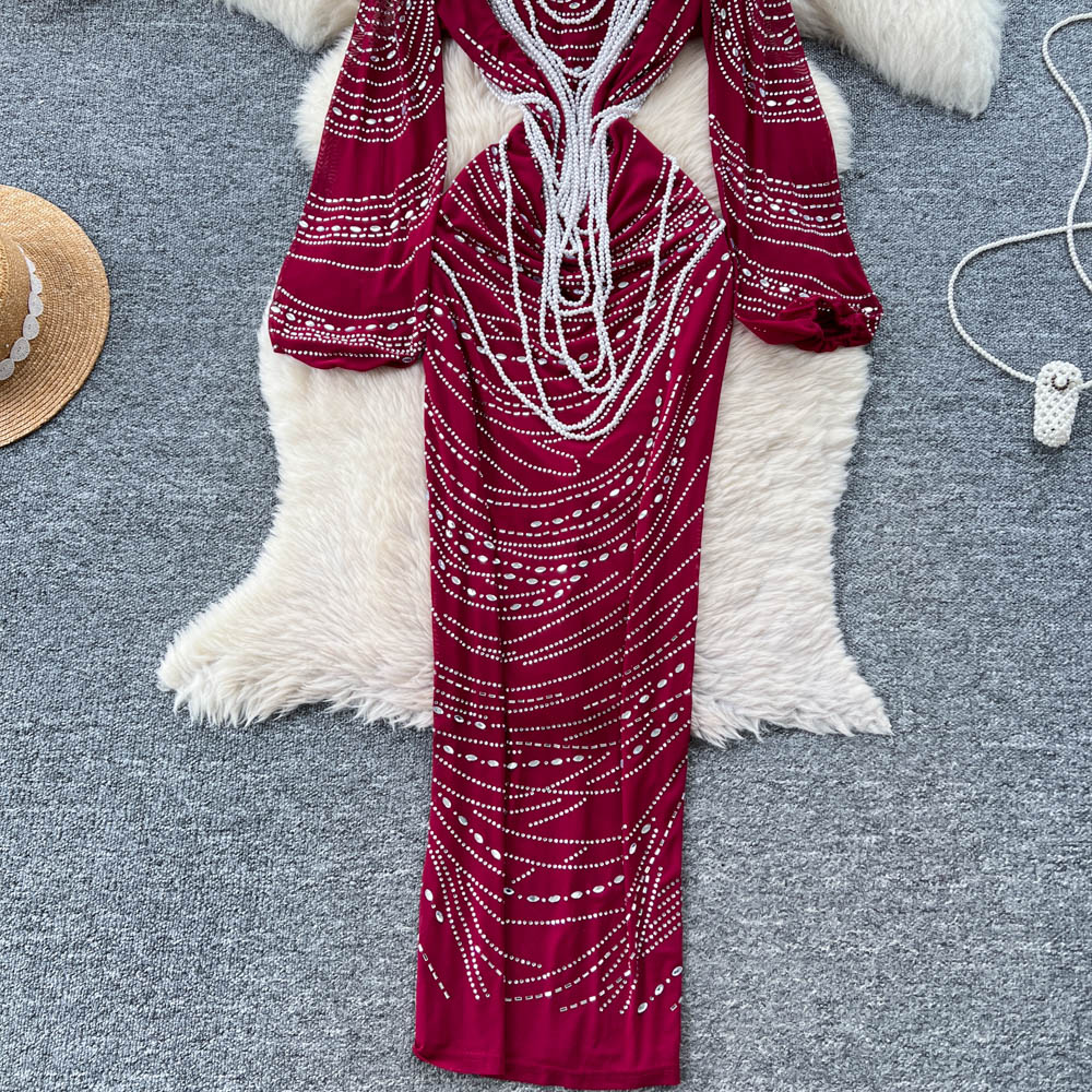 Fashion temperament dress niche long dress for women