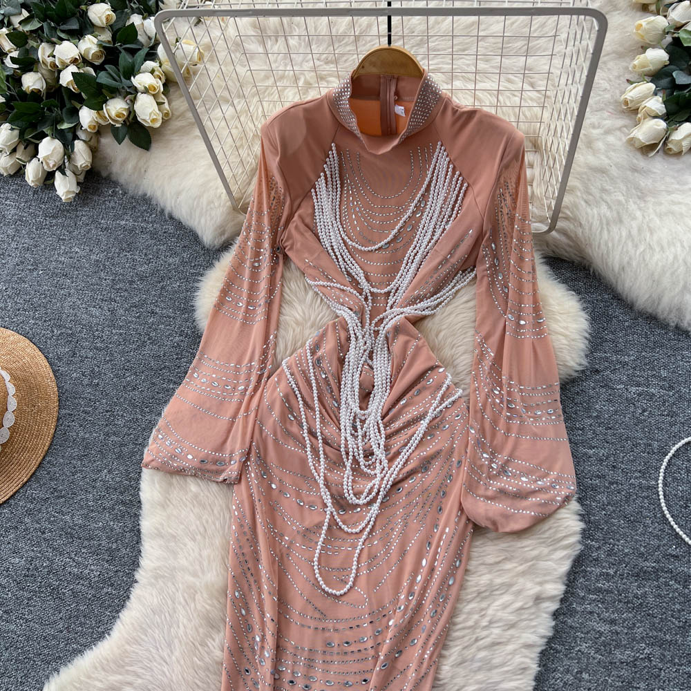 Fashion temperament dress niche long dress for women