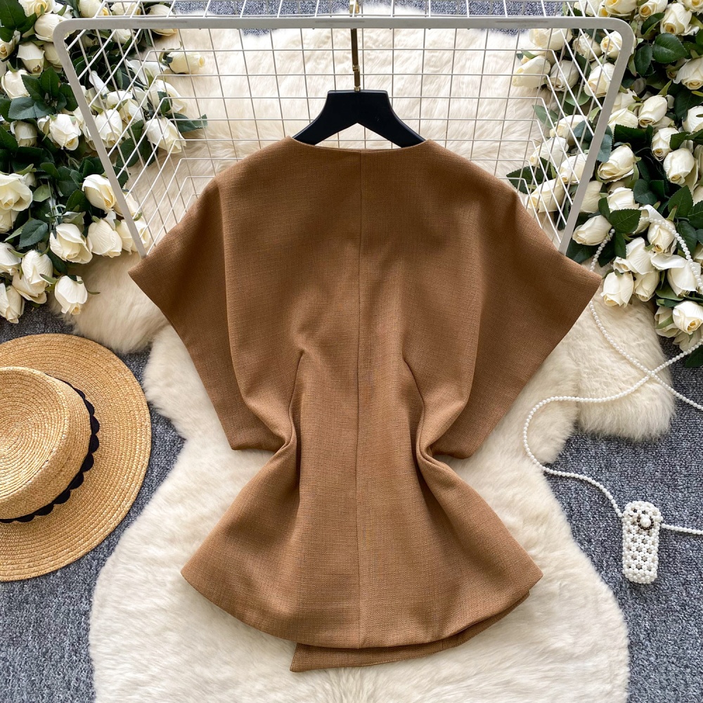 Chanelstyle France style coat V-neck business suit for women