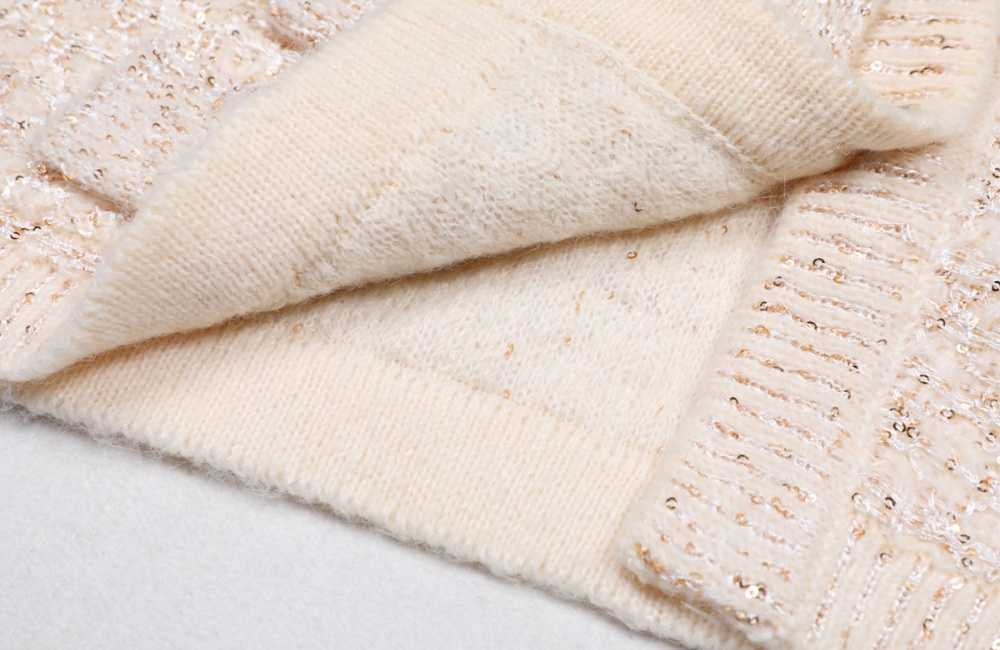 Spring and autumn European style coat V-neck cardigan