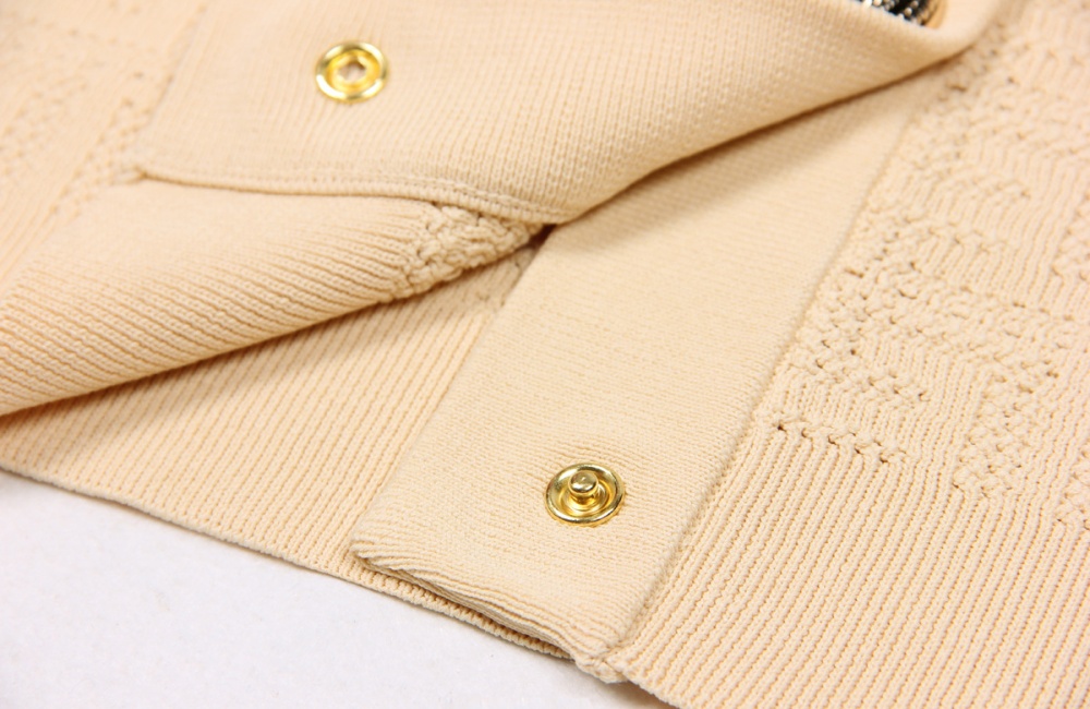 Fashion short coat round neck long sleeve tops for women