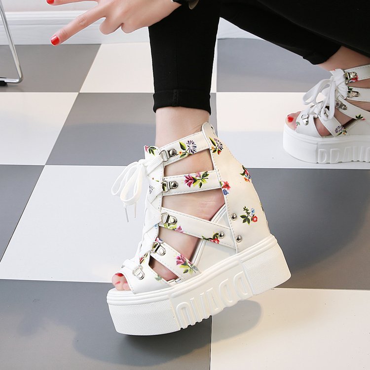 High-heeled shoes cross sandals for women