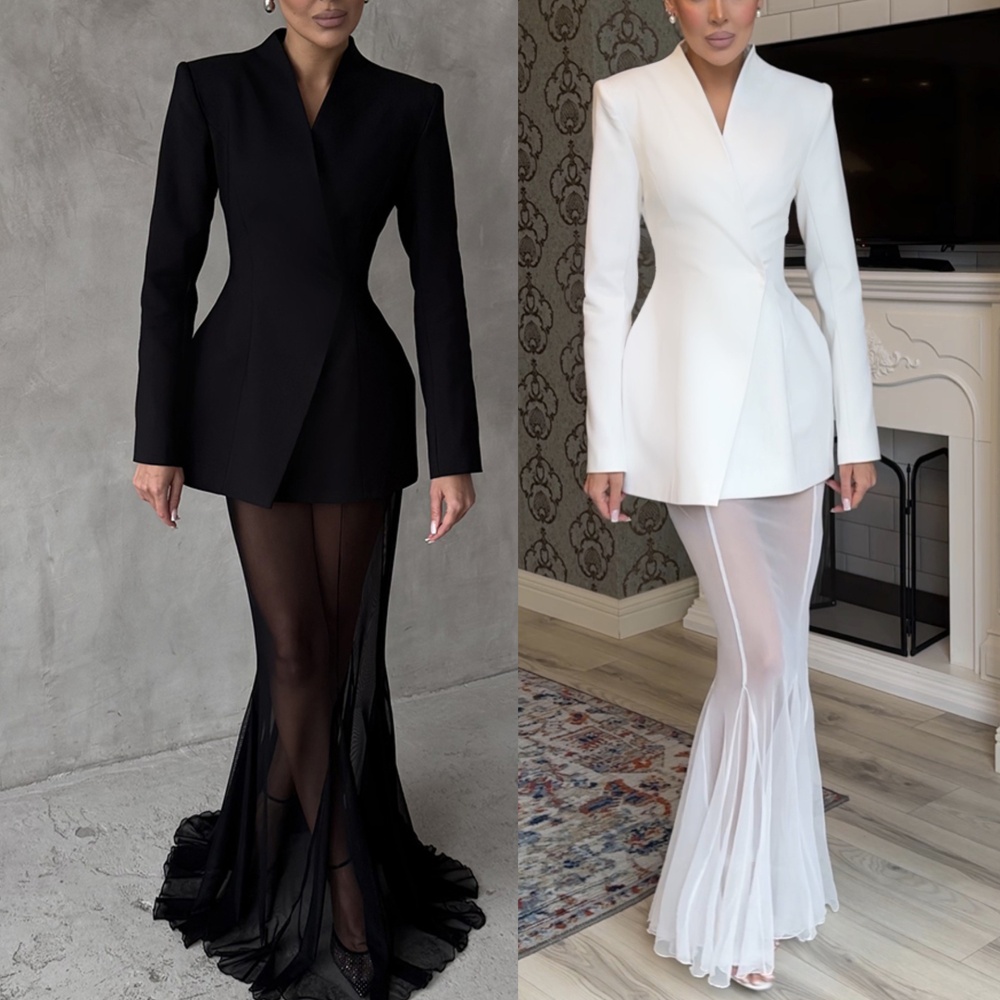 European style loose skirt elasticity tops 2pcs set