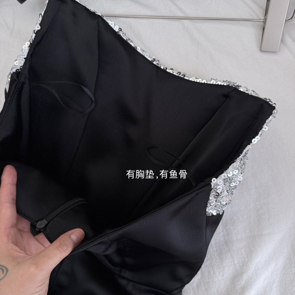 Slim fold evening dress wrapped chest dress for women