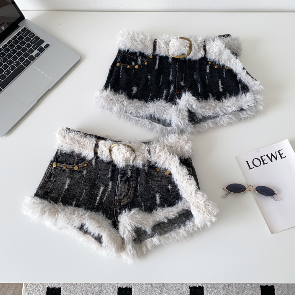 Elmo niche shorts spicegirl short jeans for women