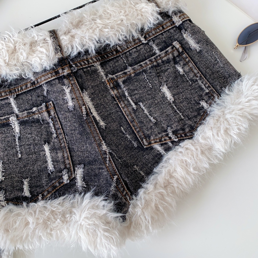 Elmo niche shorts spicegirl short jeans for women