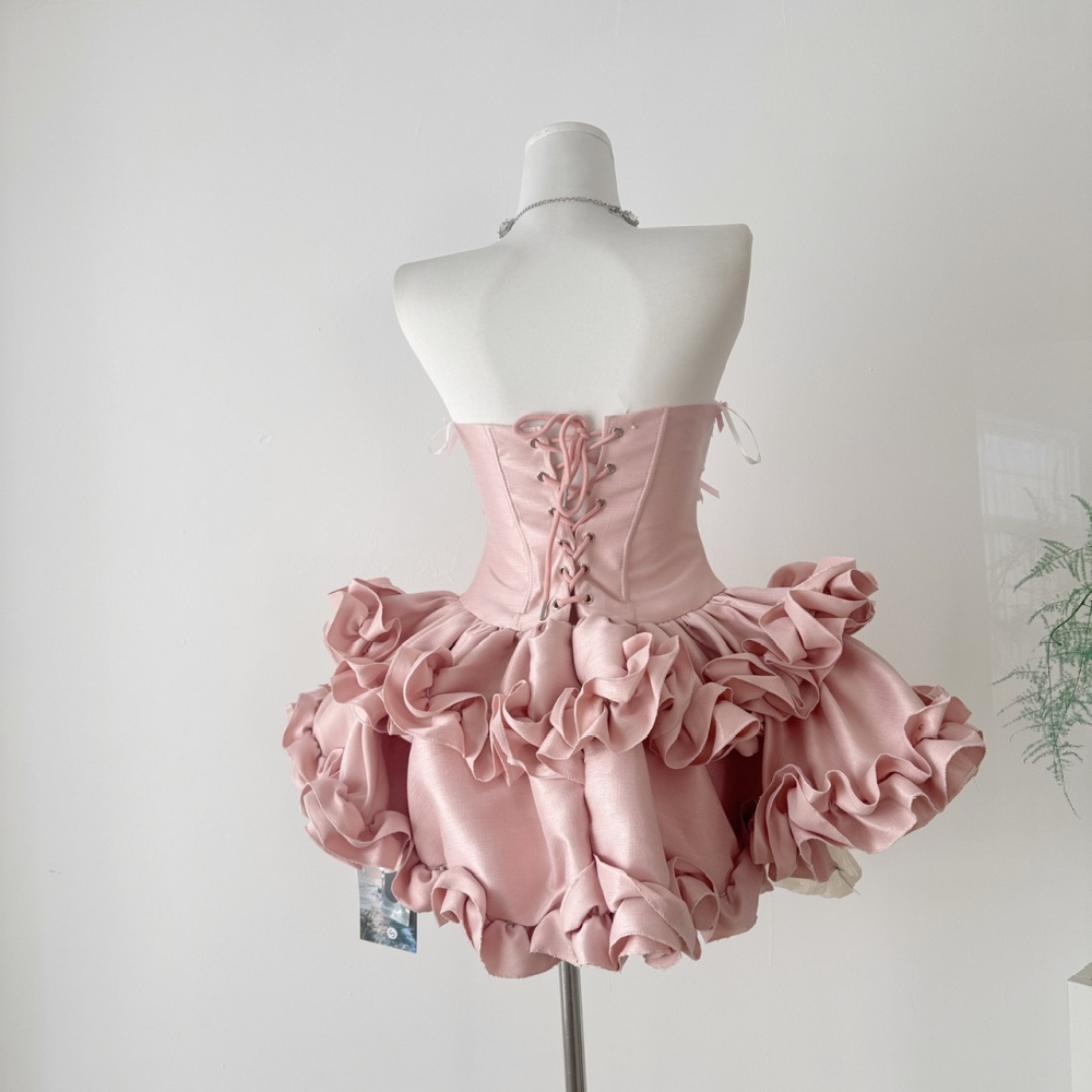 Wrapped chest formal dress bow Sexy underwear