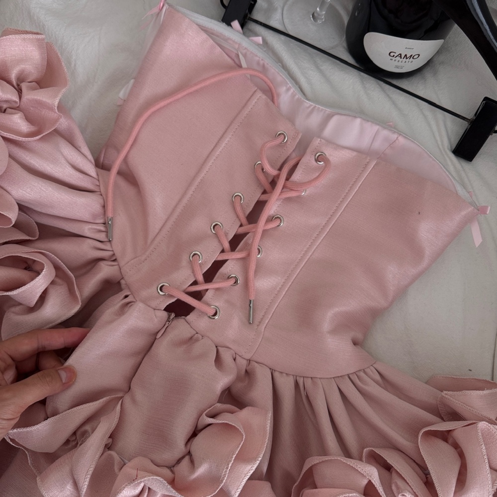 Wrapped chest formal dress bow Sexy underwear