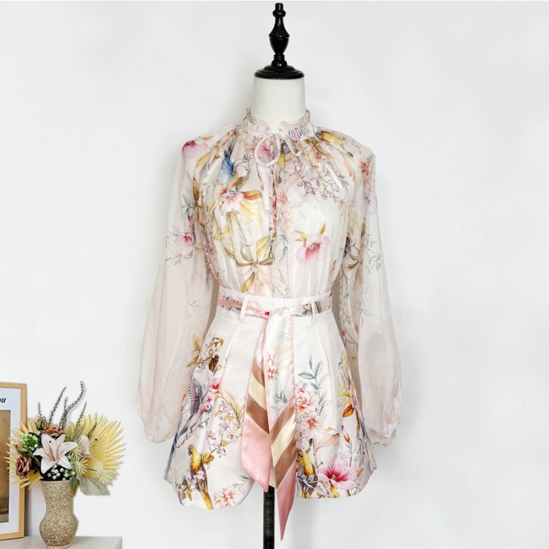 Spring and summer shirt printing tops a set